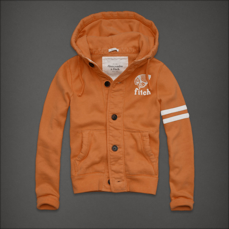 Abercrombie Fitch Hombres Con Botón Capucha AF6497